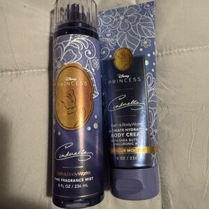 Cinderella Fragrance Mist and Body Cream Set - Blue and Gold